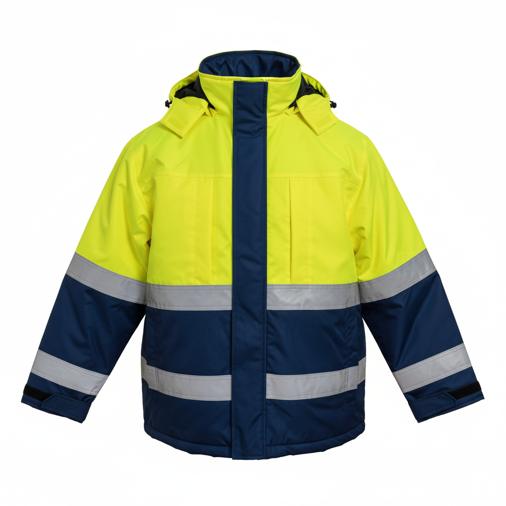 Kurtka przeciwdeszczowa z odblaskami